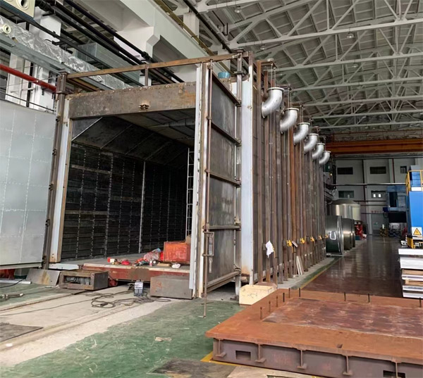 上海590KW烘箱安裝完畢